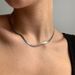 Niche Design Blade Snake Bone Chain Titanium Steel Necklace Women's European And American High-end Versatile Collarbone Chain Hip-hop Accessories_ipsvogv.com
