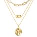 Temperament Pendant Multi Layer Necklace For Women Simple Clavicle Chain Temperament Necklace Sweater Clothing Assembly Accessories_ipsvogv.com