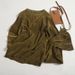 Women's Clothing new style temperament round neck T shirt top high waist split wide leg pants two piece suit_ipsvogv.com