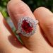 Sanjie Ins Gift Gold Plated Pigeon Blood Red Ring RUBBY RING_ipsvogv.com