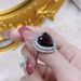 Zirconia Luxurious With Inlaid Love Purple Full Diamond Ring For Women, Light Luxury, Elegant And Versatile, Internet Women, Luxury, Versatile,_ipsvogv.com