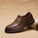 Men's leather casual shoes Comfortable breathable platform leather shoes for men_ipsvogv.com