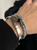 Titanium Steel Male Trendy Brand Niche Hip-Hop Design Sense Dragon Claw Men's Bracelet Women's Bangle Couple Jewelry_ipsvogv.com