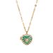 Women's Jewelry Natural Stone Diamond Heart Opening And Closing Necklace Female Peach Heart Opening And Closing Popular Necklace_ipsvogv.com