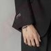 Unisex Punk Style Bracelet For Men, Double Layer Stacked Luxury Exquisite Black Zircon Cross Design_ipsvogv.com
