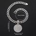Disc Full Diamond Number 7 Alloy Pendant, Trendy Cuban Necklace, Men's Hip-hop Accessory, Personalized Necklace_ipsvogv.com