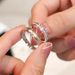S Pure Silver Couple Ring, Jian Jia Bai Lu, Pair Men And Women With A Sense Of Niche Design, Light Luxury, Live Mouth_ipsvogv.com
