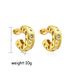 Women’s Jewelry Set Fashion Copper Plated Micro Inlaid Zircon Earrings Light Luxury Style Women's Temperament Metal Earrings Trendy Earrings_ipsvogv.com