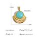 Women's Jewelry Necklace Pendant Accessories Titanium Steel Jewelry Accessories A Variety Of DIY Natural Stone Drop Oil Pendant_ipsvogv.com