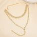 Personality Trend Sparkling Crystal Necklace European And American Fashion Long Geometric Collarbone Chain Necklace_ipsvogv.com
