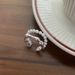 S Pure Silver Double-layer Pearl For Women, Simple Niche Design, And Cool Temperament, With An Open Index Finger Ring_ipsvogv.com