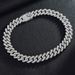 High-Quality Luxury Fashion Alloy Three-Row Diamond 20mm Cuban Chain Necklace_ipsvogv.com