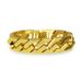 Men's Jewelry Hand Accessories Hiphop 3D Smooth Wide Gold Trendy Bracelet_ipsvogv.com
