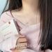 Han Jian's S Pure Silver Simple Line Bow Necklace For Women's Light Luxury, High-end Fashion, Versatile Ins Collarbone_ipsvogv.com