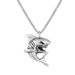 Network New Personalized Punk Shark Men's Stainless Steel Pendant Necklace Jewelry_ipsvogv.com