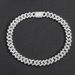 Chain Necklaces New 16mmT Square Mixed Inlaid Zircon Cuban Chain Personality Trendy Men's Hip Hop Necklace Niche Fashion Accessories_ipsvogv.com