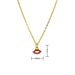 New Hot Selling Simple Style Oil Drop Color Lip Small Pendant Necklace Mix And Match Necklace Accessories_ipsvogv.com