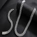 Hip Hop Jewelry Cuban Necklace Personality Trendy Brand Men's Bracelet Rapper Men And Women HIPHOP Jewelry_ipsvogv.com