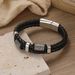 Alloy Magnetic Buckle Leather Cord Handmade Woven New Fashion Bracelet For Men And Women_ipsvogv.com
