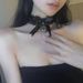 Lace Trim Bell Choker Cute Sweet Soft Adorable Sexy Accessories Girl Bowknot Neck Ring Collarbone Chain_ipsvogv.com