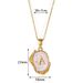 ins style summer 26 English letters oil drop three dimensional necklace gold plated necklace female_ipsvogv.com