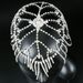 Rhinestone hair chain exaggerated multi layer tassel forehead chain temperament luxury hair accessories headdress chain_ipsvogv.com