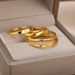 1 Piece Simple Style Number Stainless Steel Inlaid Gold Rings_ipsvogv.com
