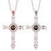 Hot Selling Creative Cross With New Diamond Pendant And Miniature Projection Necklace_ipsvogv.com