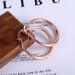 Longrui Exaggerated Fashion Simple Gold Large Round Exquisite Glossy Earrings_ipsvogv.com