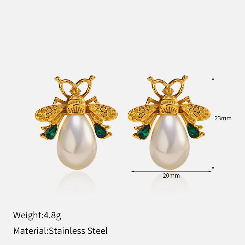 Women’s Jewelry Set Fashion New Fashion Ins Golden Bee Earrings Personality Trend Earrings_ipsvogv.com