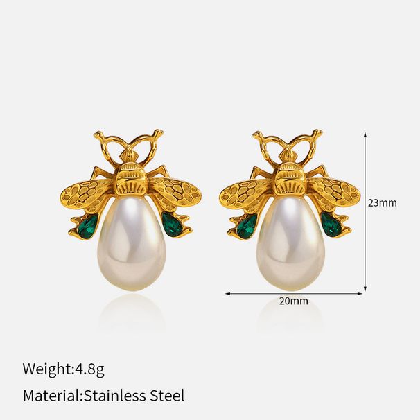 Women’s Jewelry Set Fashion New Fashion Ins Golden Bee Earrings Personality Trend Earrings_ipsvogv.com