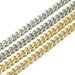 Accessories: Men's hip-hop set with colored diamonds, geometric square Cuban necklace_ipsvogv.com
