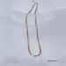 Pure Silver Colored Stone Beaded Women's Coffee Pipe Necklace 2024 New Blue Turquoise With Golden Beads And Bamboo Joint_ipsvogv.com