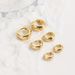 Women’s Jewelry Set Fashion Minimalist Copper Plated Real Gold Round Wide Earrings Earrings Geometric Small Smooth Earrings_ipsvogv.com