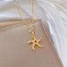 【 】 Rotating Sea Star Light Luxury Charm Gorgeous Full Diamond Necklace Women's Versatile Clavicle Titanium Steel Chain_ipsvogv.com