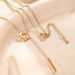 Titanium Steel Geometric Irregular Tassel Necklace For Women, Light Luxury, Niche Design, Sweater, Collarbone Chain,_ipsvogv.com