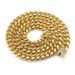Fashionable men's Cuban gold chain hiphop, personalized diamond studded buckle necklaces, and accessories_ipsvogv.com
