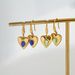 Unisex Spring And Summer INS Retro Gold Plated Sweet Small Fragrance Style Colorful Ear Hook Earrings_ipsvogv.com