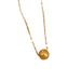 Body 【 Full Titanium Steel 】 Lucky Bead Furnace Genuine Gold Cold Necklace For Women's Ins Mesh Red Collarbone Chain 【 】_ipsvogv.com
