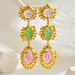 Fashionable with crystal inlay for women, exaggerated personality, multi-layered earrings, versatile earrings_ipsvogv.com