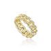 Ins Hot Cuban Chain Ring Inlaid With Zircon Real Gold Electroplating Hip Hop Men And Women Ring Bling_ipsvogv.com