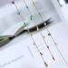 Meichen Summer Minimalist Colorful Zircon Small Titanium Steel Necklace Women's Fashion Light Luxury Design Sense Collar_ipsvogv.com