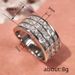 Cao Shi's Sky Star Luxury Engagement Ring with Three Layer Hip Hop Fashion_ipsvogv.com