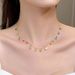 Titanium Steel Necklace Women's Colorful Zircon Dopamine Collar Chain 2023 New Niche Design High-end Neckchain_ipsvogv.com