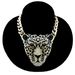 Halloween Queen Accessories Sweater Chain Style Leopard Head Long Knitted Necklace_ipsvogv.com
