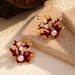 Women’s Jewelry Set Fashion Ins Style Summer Fashion Popular All Match Retro Coral Pearl Oil Drop Ladies Wear Earrings_ipsvogv.com