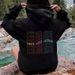 Men's Clothing letter fashion printed back collar plus velvet hooded sweatshirt _ipsvogv.com