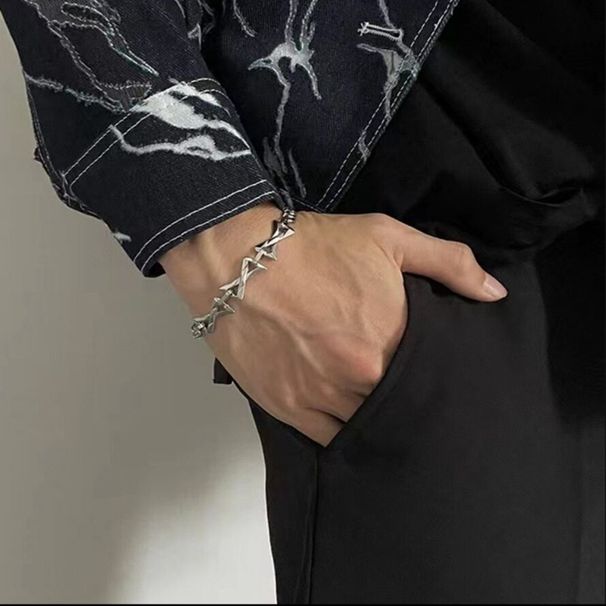 Necklace Street Men's Design Sense Small Z Letter Hip Hop Accessories Personalized Trendy, Simple And Fashionable High_ipsvogv.com