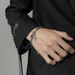 New hip-hop niche double-layer titanium steel star wrapped black diamond men, trendy and cool, street personality_ipsvogv.com