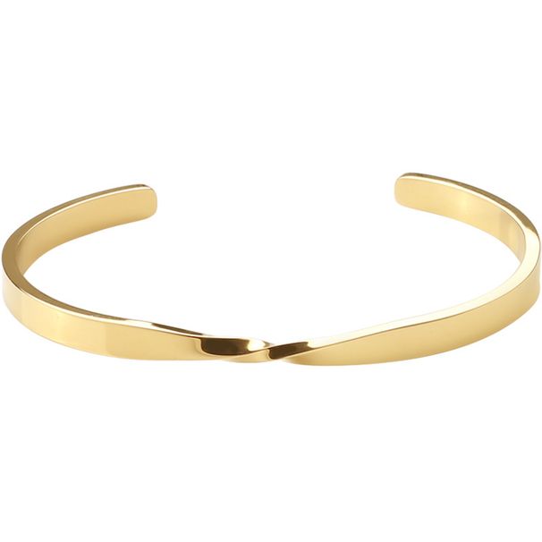 Bangles Mobius Bracelet Oval Stainless Steel Jewelry Bracelet Gold Two Color Bracelet Jewelry Bracelet_ipsvogv.com